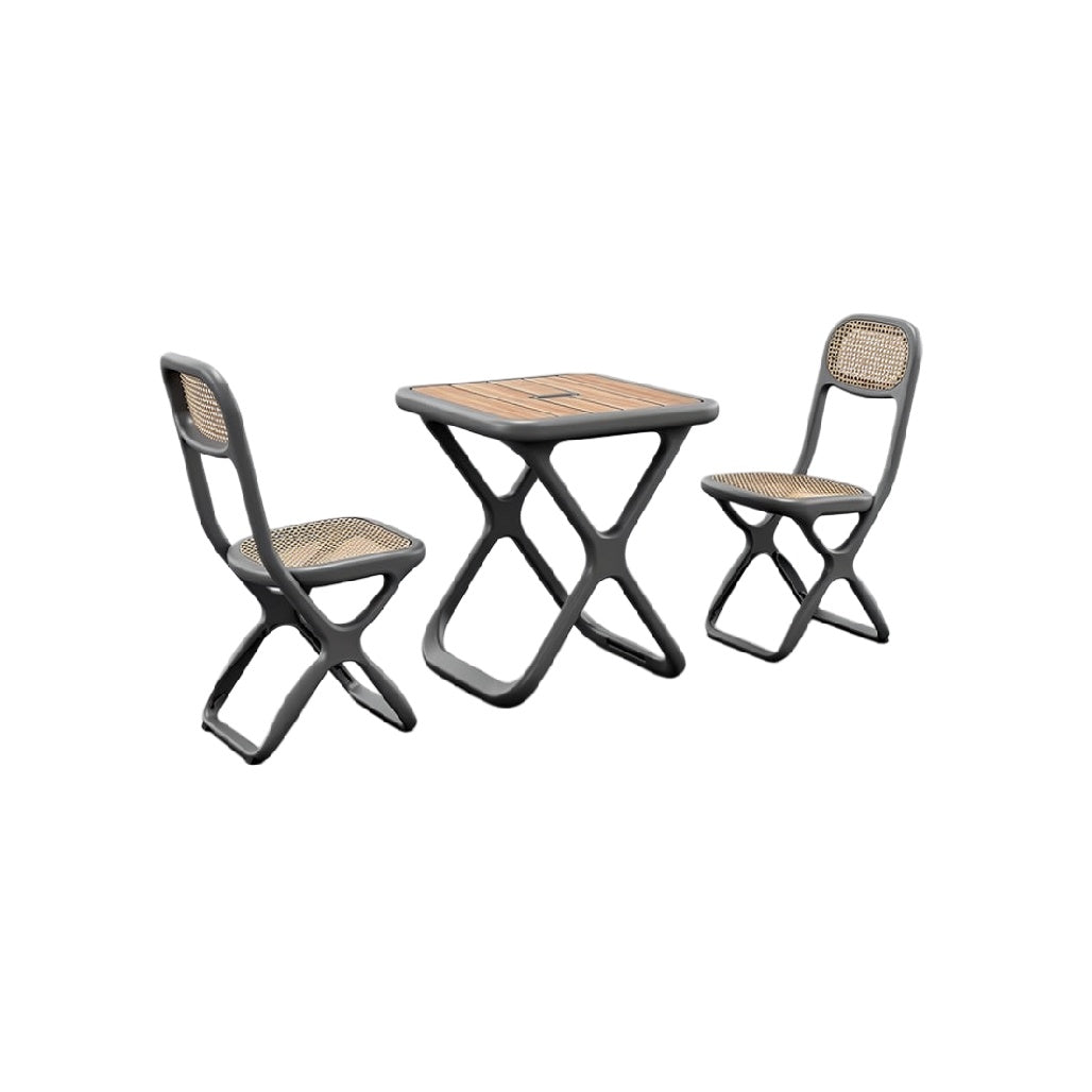 **Moderne Buitentafel met Stoelen - Elegant en Duurzaam Design**