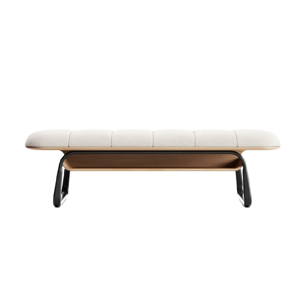 "Strak Design Banken met Houten Onderstel en Zachte Stoffering"